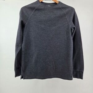 Goodfellow & Co Mens Gray Long Sleeve Crewneck Thermal Shirt Size S Layer Winter